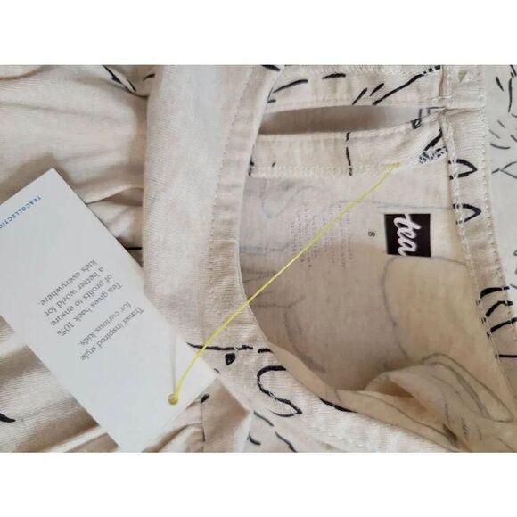 Tea Collection Llama Love Print Pocket Dress 8 NWT - Picture 5 of 7